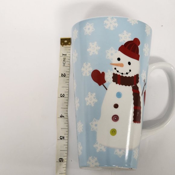 Vintage Chrismas Snowman mug 6 inch - Picture 3 of 3